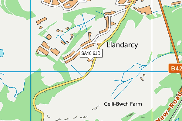 SA10 6JD map - OS VectorMap District (Ordnance Survey)