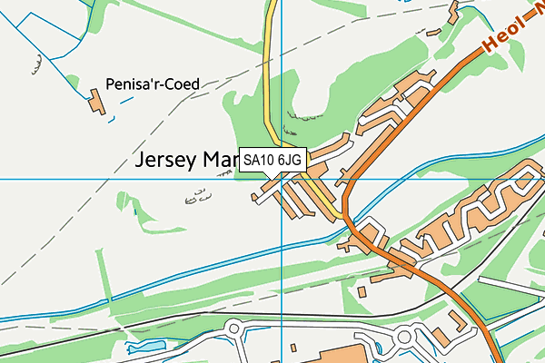 SA10 6JG map - OS VectorMap District (Ordnance Survey)