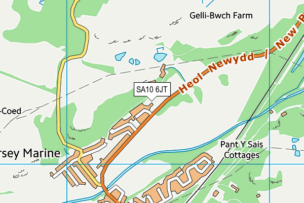 SA10 6JT map - OS VectorMap District (Ordnance Survey)