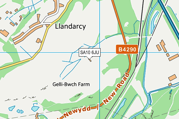 SA10 6JU map - OS VectorMap District (Ordnance Survey)