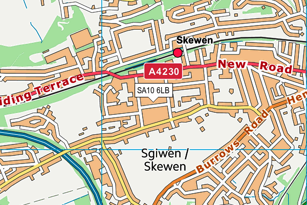 SA10 6LB map - OS VectorMap District (Ordnance Survey)