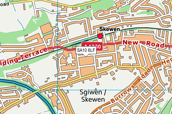 SA10 6LF map - OS VectorMap District (Ordnance Survey)