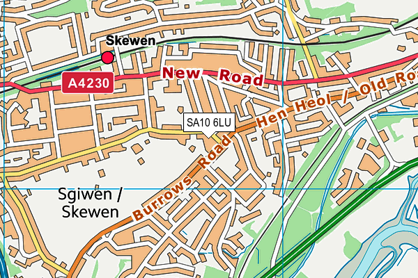 SA10 6LU map - OS VectorMap District (Ordnance Survey)