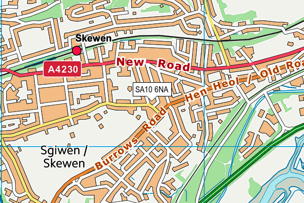 SA10 6NA map - OS VectorMap District (Ordnance Survey)