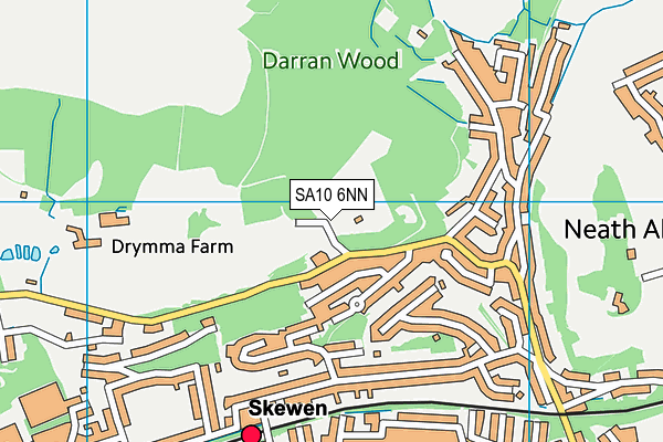 SA10 6NN map - OS VectorMap District (Ordnance Survey)