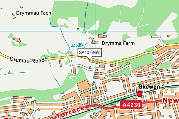 SA10 6NW map - OS VectorMap District (Ordnance Survey)