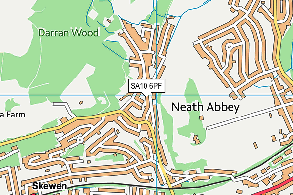 SA10 6PF map - OS VectorMap District (Ordnance Survey)