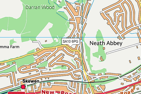 SA10 6PG map - OS VectorMap District (Ordnance Survey)