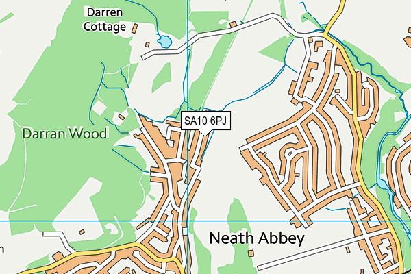 SA10 6PJ map - OS VectorMap District (Ordnance Survey)