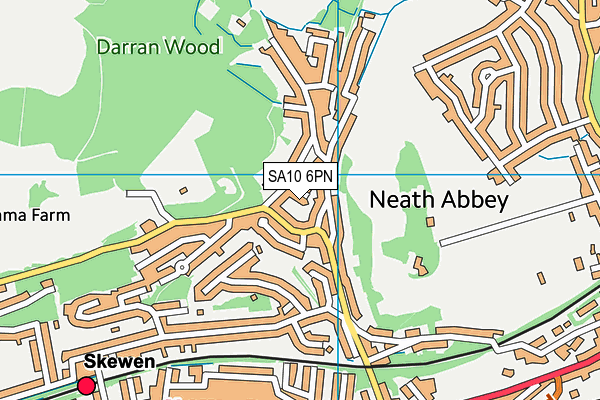 SA10 6PN map - OS VectorMap District (Ordnance Survey)