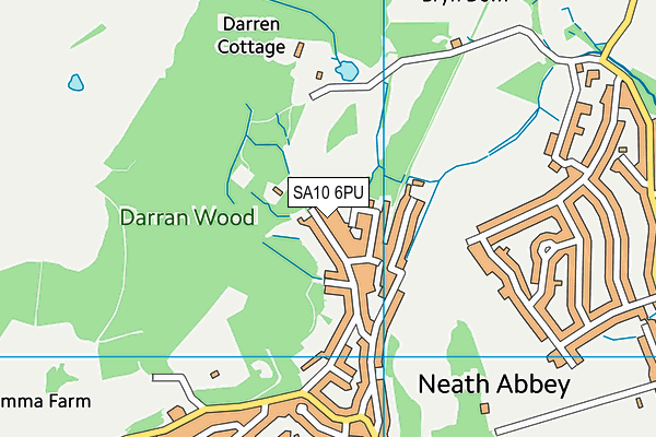 SA10 6PU map - OS VectorMap District (Ordnance Survey)