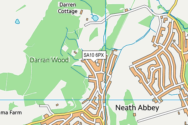 SA10 6PX map - OS VectorMap District (Ordnance Survey)