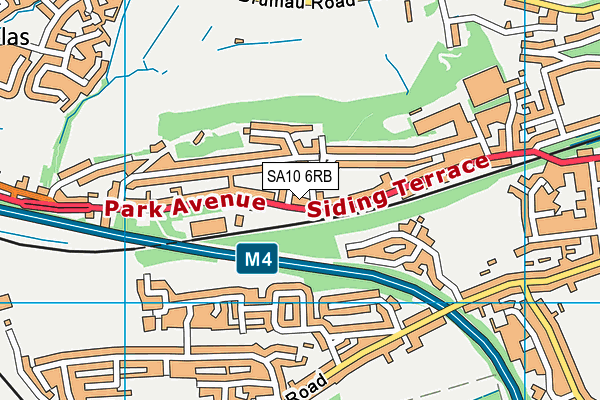 SA10 6RB map - OS VectorMap District (Ordnance Survey)