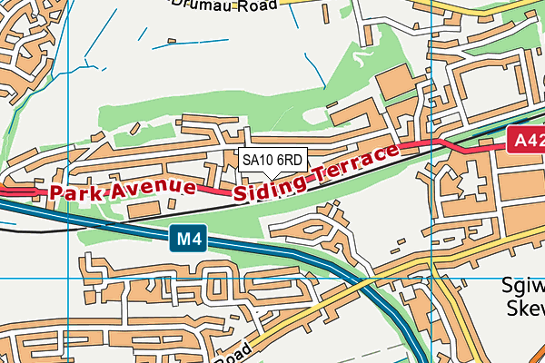 SA10 6RD map - OS VectorMap District (Ordnance Survey)