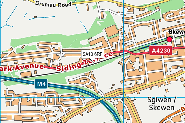 SA10 6RF map - OS VectorMap District (Ordnance Survey)