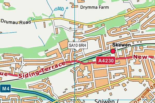 SA10 6RH map - OS VectorMap District (Ordnance Survey)