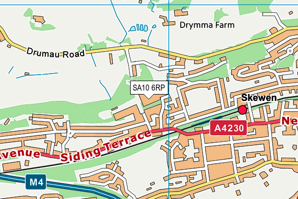 SA10 6RP map - OS VectorMap District (Ordnance Survey)