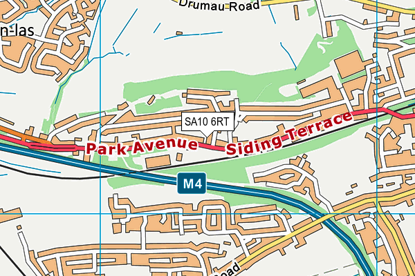 SA10 6RT map - OS VectorMap District (Ordnance Survey)