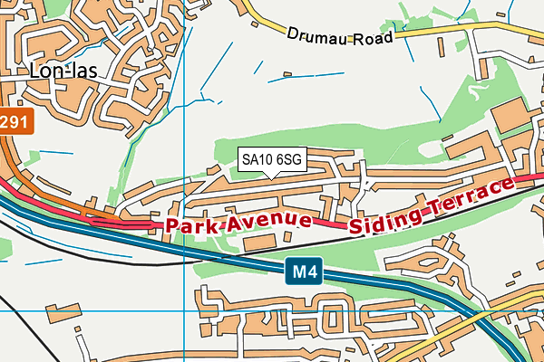 SA10 6SG map - OS VectorMap District (Ordnance Survey)