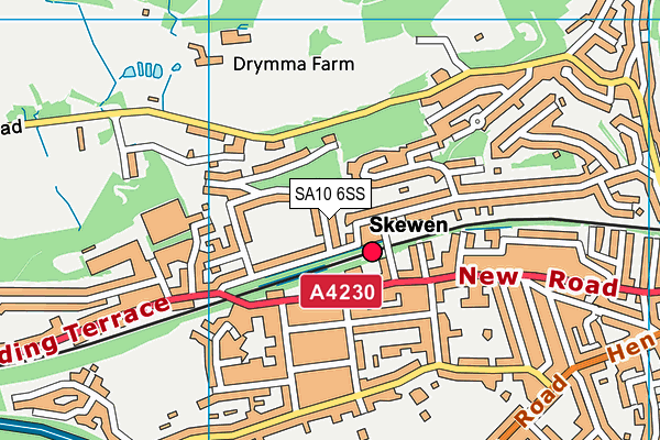 SA10 6SS map - OS VectorMap District (Ordnance Survey)