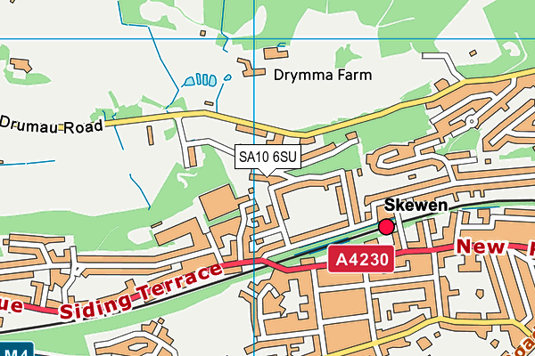 SA10 6SU map - OS VectorMap District (Ordnance Survey)
