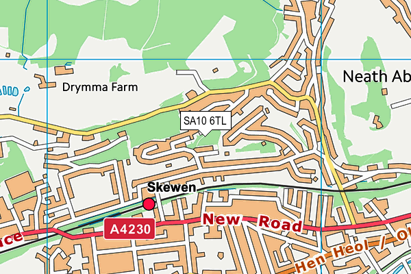 SA10 6TL map - OS VectorMap District (Ordnance Survey)