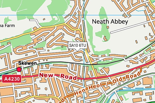 SA10 6TU map - OS VectorMap District (Ordnance Survey)