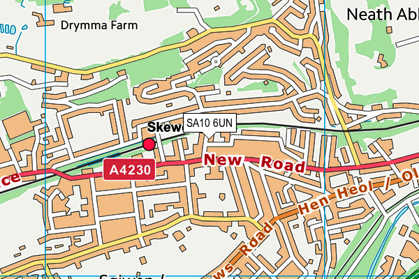 SA10 6UN map - OS VectorMap District (Ordnance Survey)