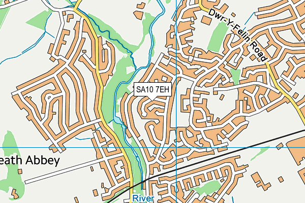 SA10 7EH map - OS VectorMap District (Ordnance Survey)