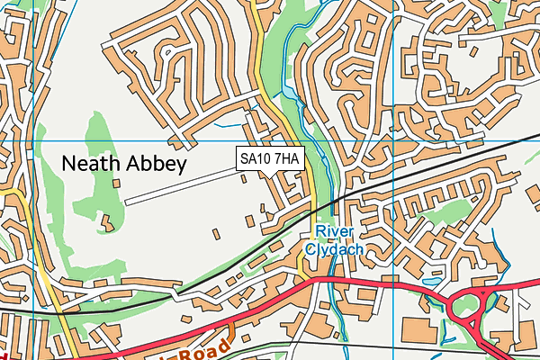 SA10 7HA map - OS VectorMap District (Ordnance Survey)