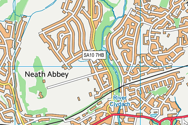 SA10 7HB map - OS VectorMap District (Ordnance Survey)