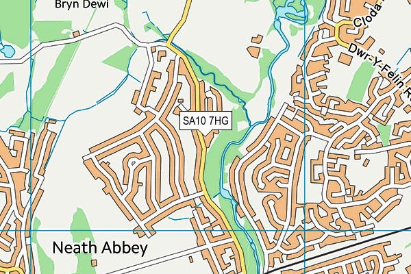 SA10 7HG map - OS VectorMap District (Ordnance Survey)