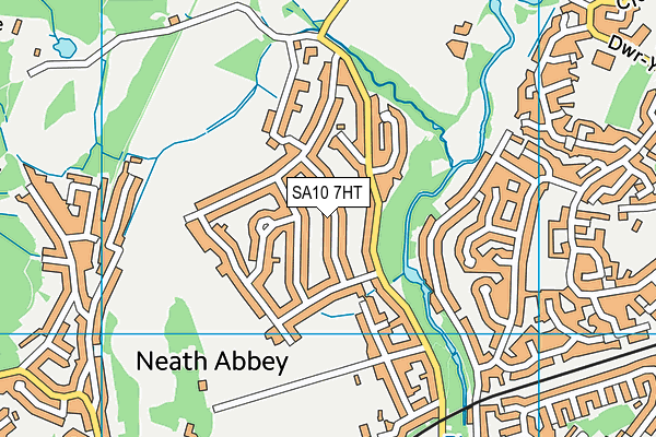 SA10 7HT map - OS VectorMap District (Ordnance Survey)