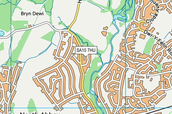 SA10 7HU map - OS VectorMap District (Ordnance Survey)