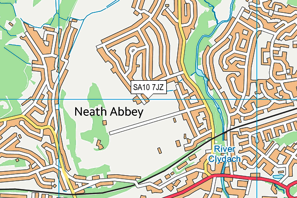 SA10 7JZ map - OS VectorMap District (Ordnance Survey)