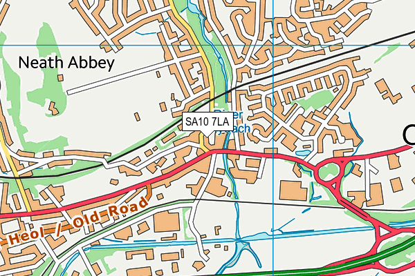 SA10 7LA map - OS VectorMap District (Ordnance Survey)