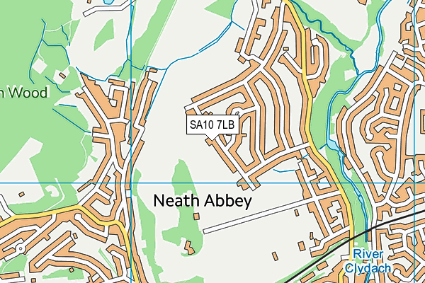 SA10 7LB map - OS VectorMap District (Ordnance Survey)