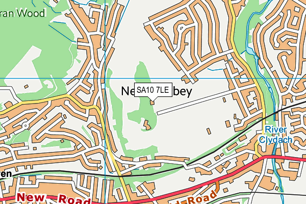 SA10 7LE map - OS VectorMap District (Ordnance Survey)