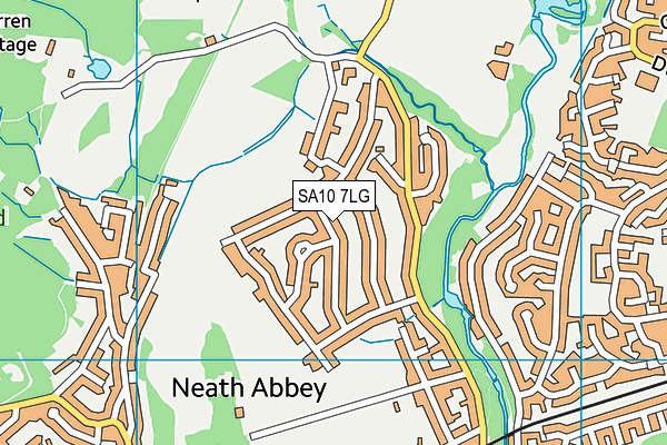 SA10 7LG map - OS VectorMap District (Ordnance Survey)