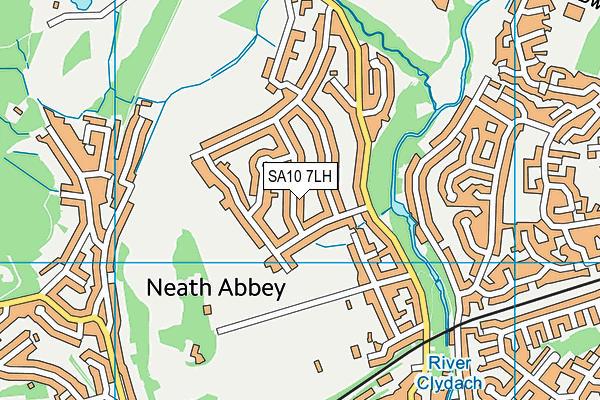 SA10 7LH map - OS VectorMap District (Ordnance Survey)