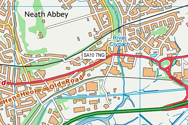Abbey Primary School map (SA10 7NG) - OS VectorMap District (Ordnance Survey)