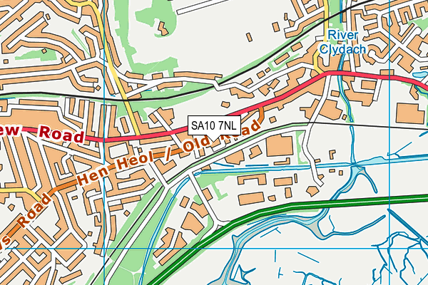 SA10 7NL map - OS VectorMap District (Ordnance Survey)