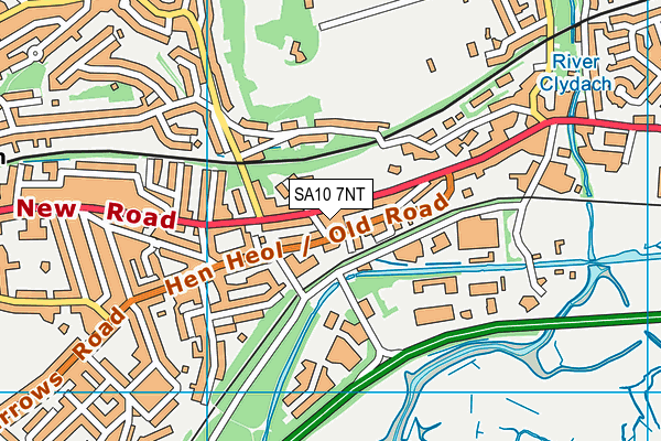 SA10 7NT map - OS VectorMap District (Ordnance Survey)