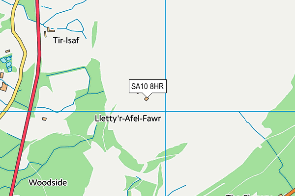 SA10 8HR map - OS VectorMap District (Ordnance Survey)