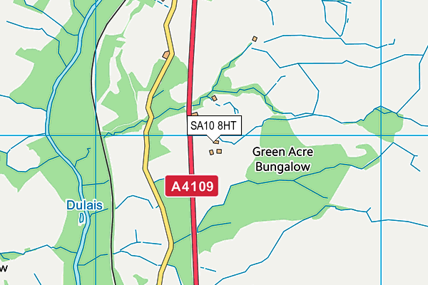 SA10 8HT map - OS VectorMap District (Ordnance Survey)