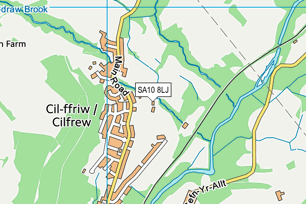 SA10 8LJ map - OS VectorMap District (Ordnance Survey)