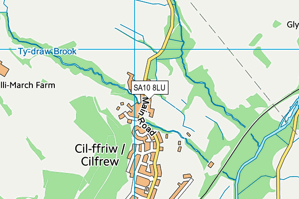 SA10 8LU map - OS VectorMap District (Ordnance Survey)