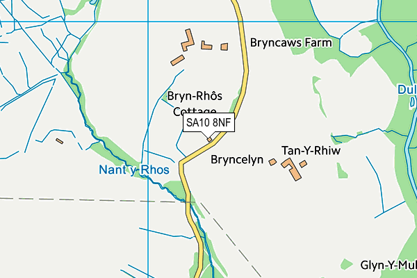 SA10 8NF map - OS VectorMap District (Ordnance Survey)