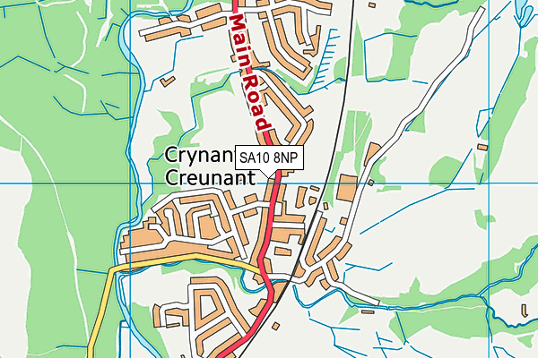 SA10 8NP map - OS VectorMap District (Ordnance Survey)