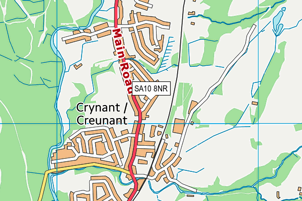 SA10 8NR map - OS VectorMap District (Ordnance Survey)